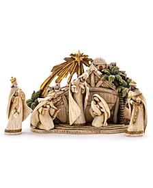 Holy Family 3 Kings with Creche Figurine