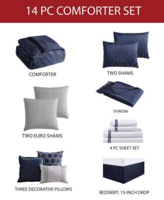 Hallmart Collectibles Rinley Comforter Sets, Created For Macy's