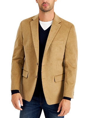 Keaac Mens Cotton Corduroy Sport Coats Classic Fit Two Button Blazer Jackets
