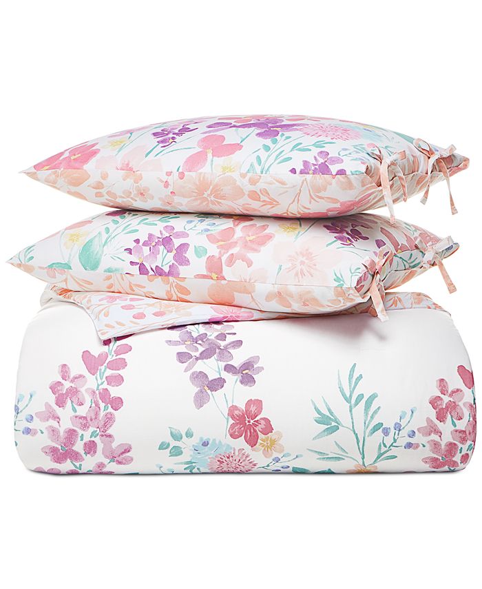 Whim by Martha Stewart Floral 2Pc Twin/Twin XL Comforter Set, Created