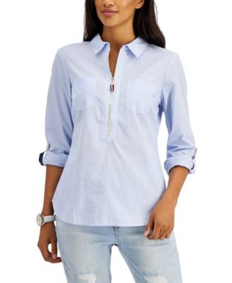 macy's tommy hilfiger women's blouses