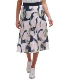 Printed Pleated Skirt