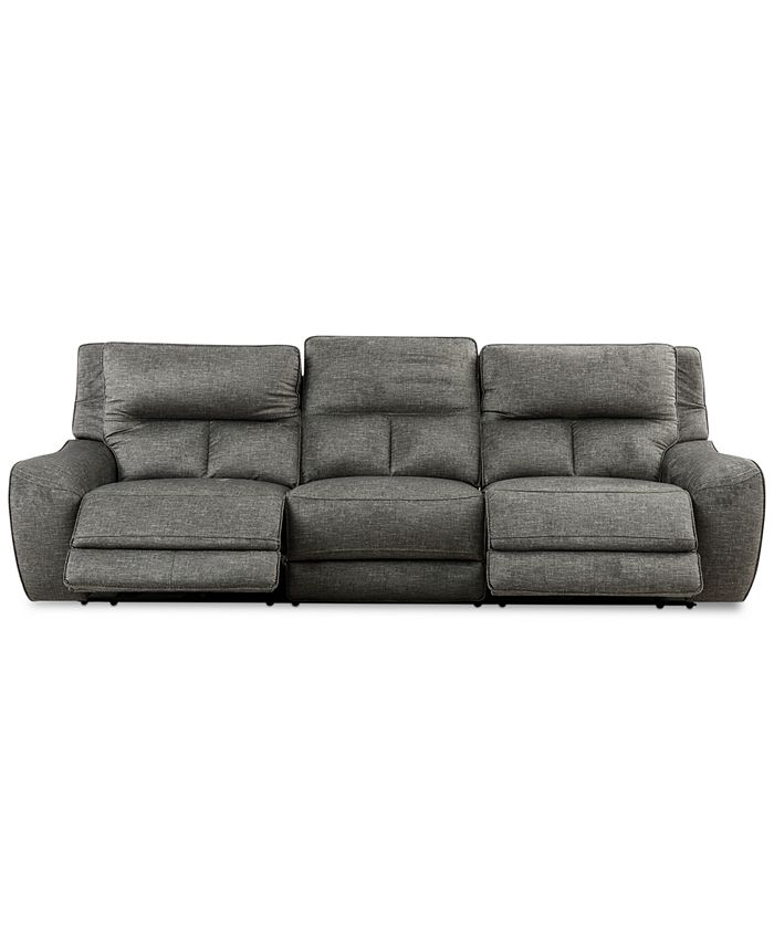 Furniture - Terrine 3-Pc. Fabric Sofa with 2 Power Motion Recliners