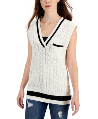 Hooked Up by IOT - Juniors' Cable-Knit Sweater Vest