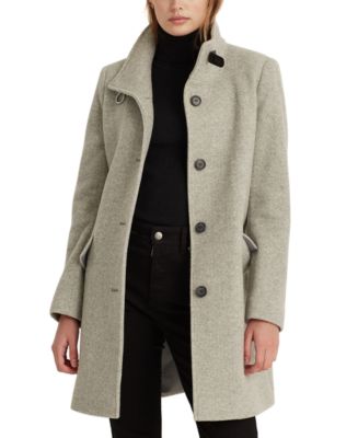 Lauren Ralph Lauren Women's Buckle-Collar Coat, Created for Macy's ...