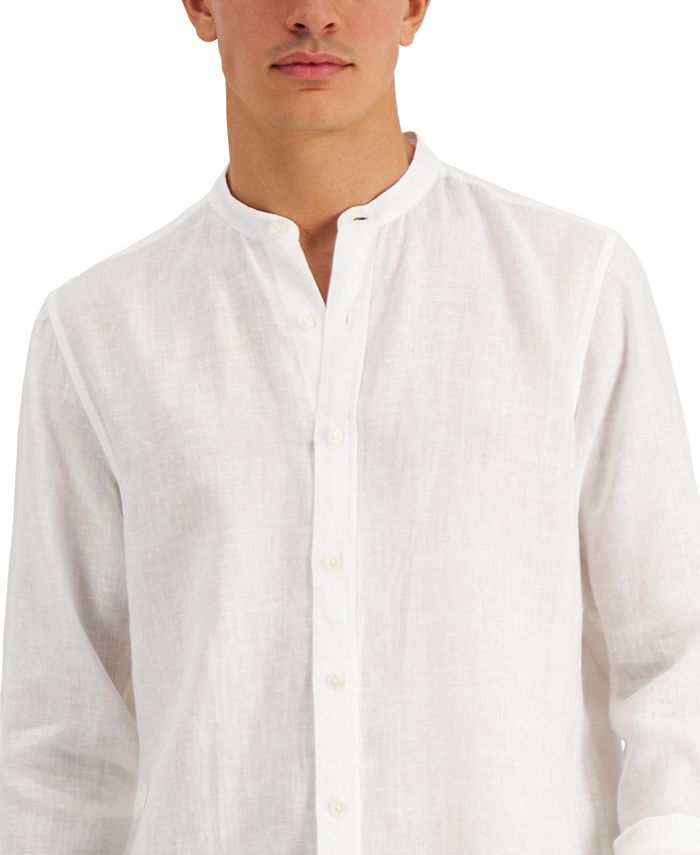 Club Room Men's 100% Linen Shirt, Created for Macy's - Macy's