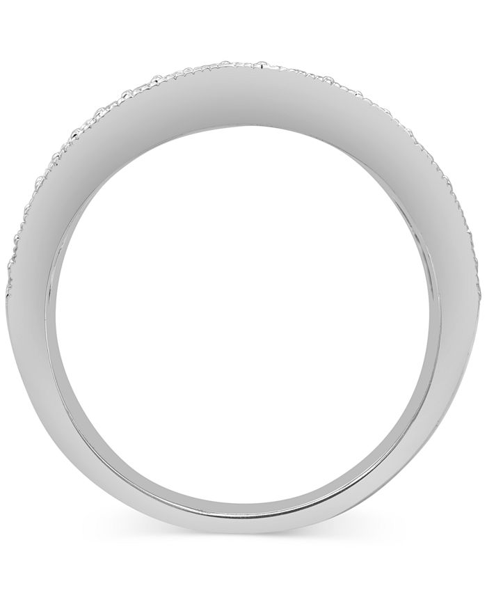 Macy's - Diamond Multirow Statement Ring (2 ct. t.w.) in 14k White Gold
