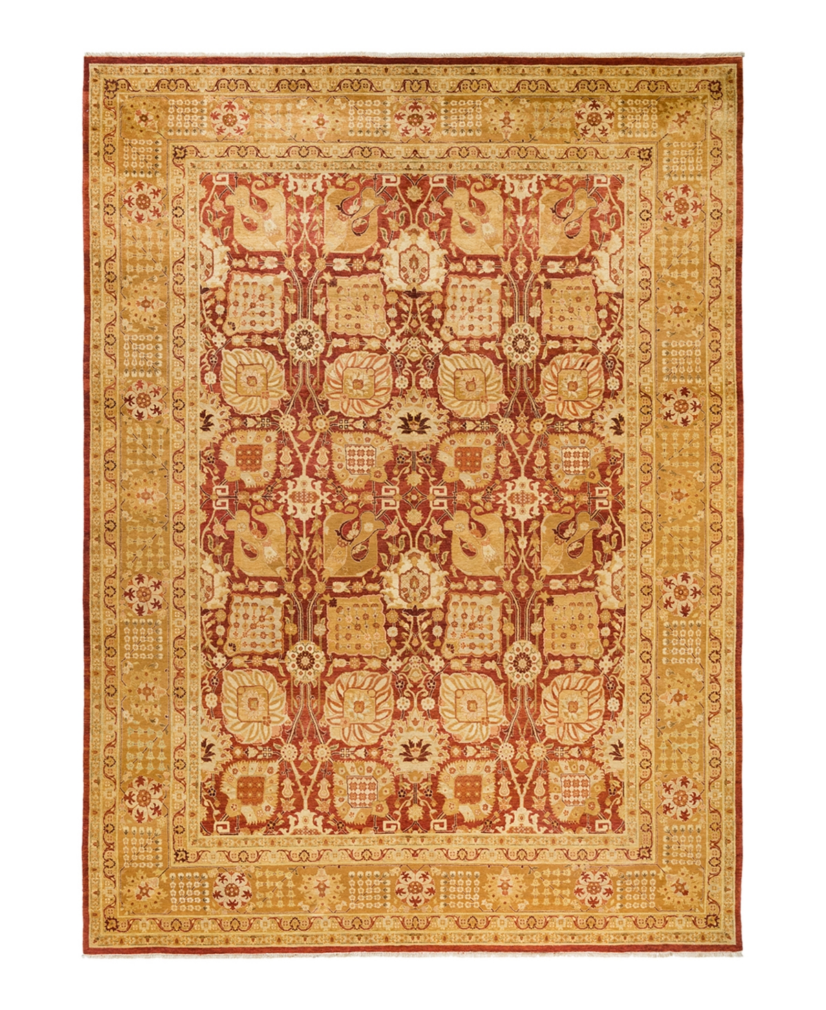 Closeout! Adorn Hand Woven Rugs Eclectic M1749 9' x 12'4in Area Rug - Orange