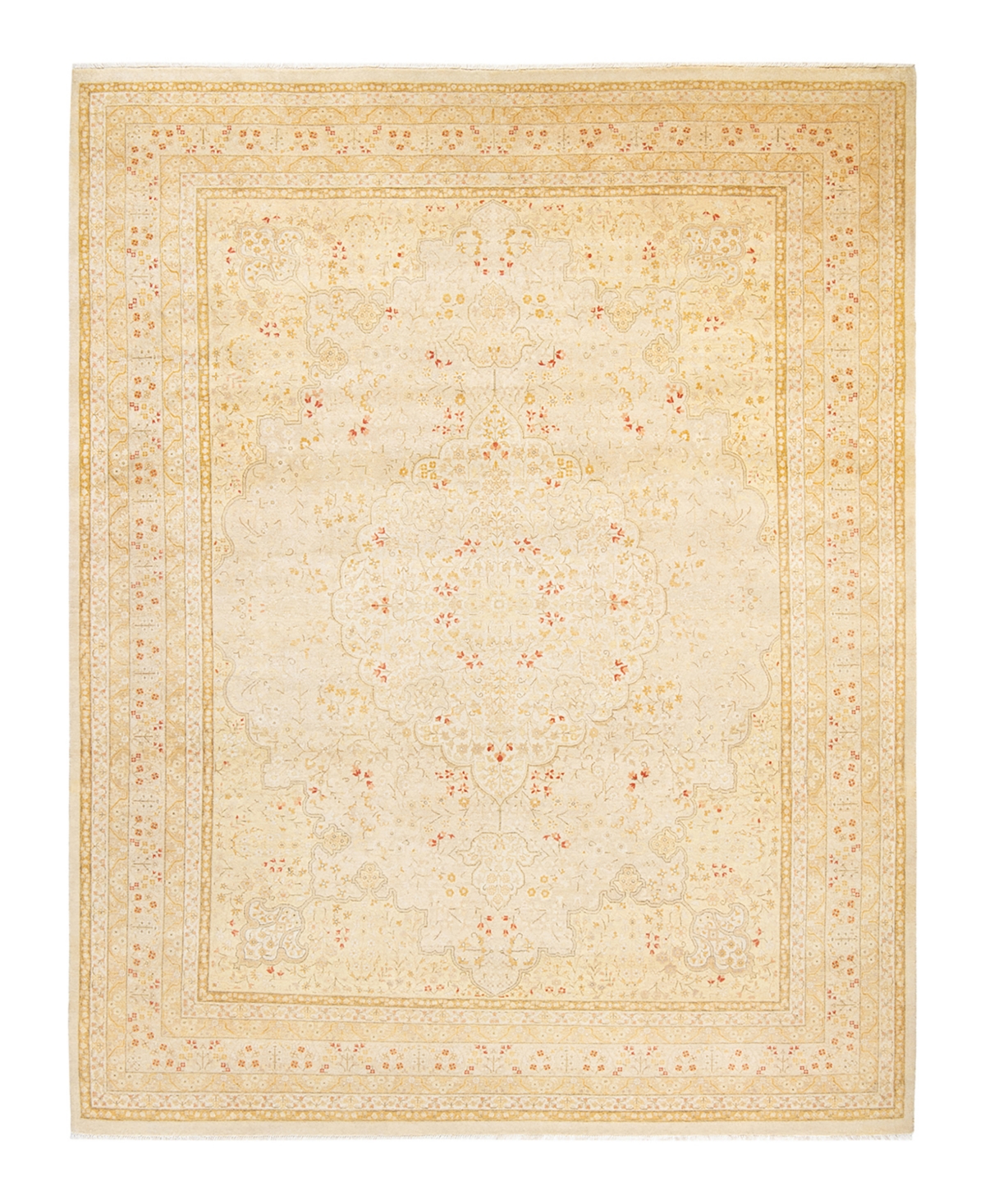 Closeout! Adorn Hand Woven Rugs Mogul M1749 8'2in x 10'6in Area Rug - Ivory