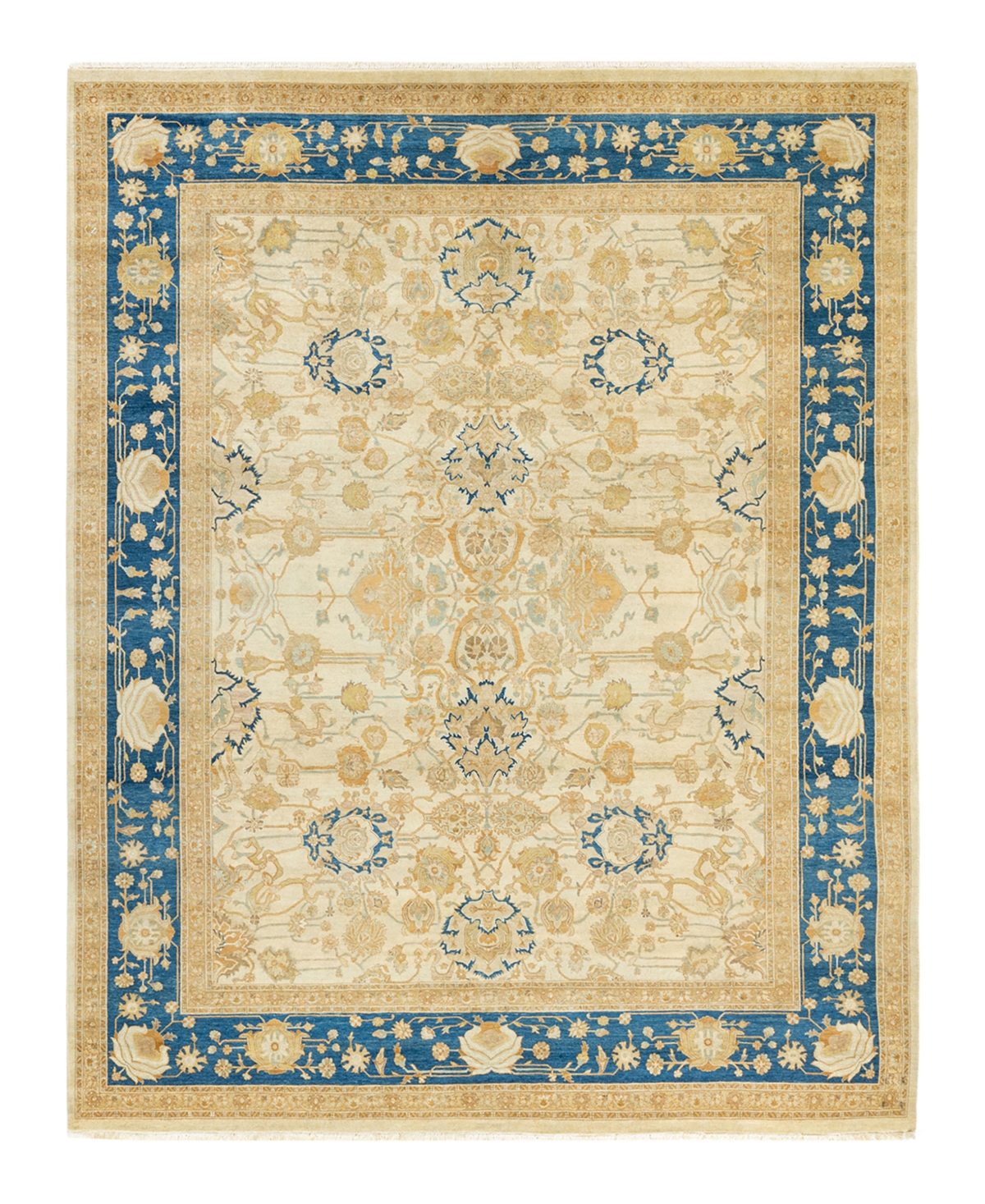 Closeout! Adorn Hand Woven Rugs Mogul M1462 8'1in x 10'1in Area Rug - Ivory
