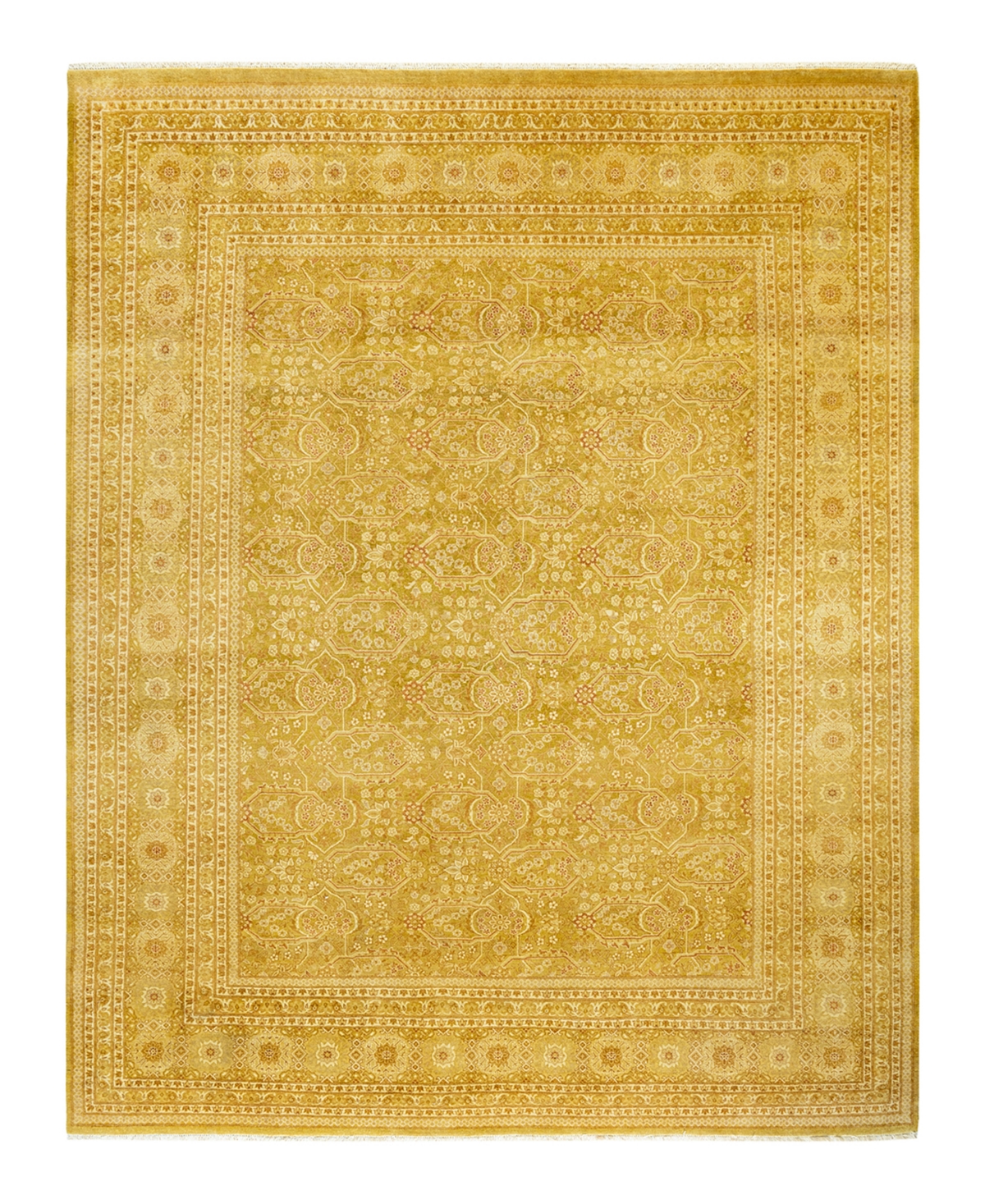 Adorn Hand Woven Rugs Mogul M1462 7'10in x 10'3in Area Rug - Yellow