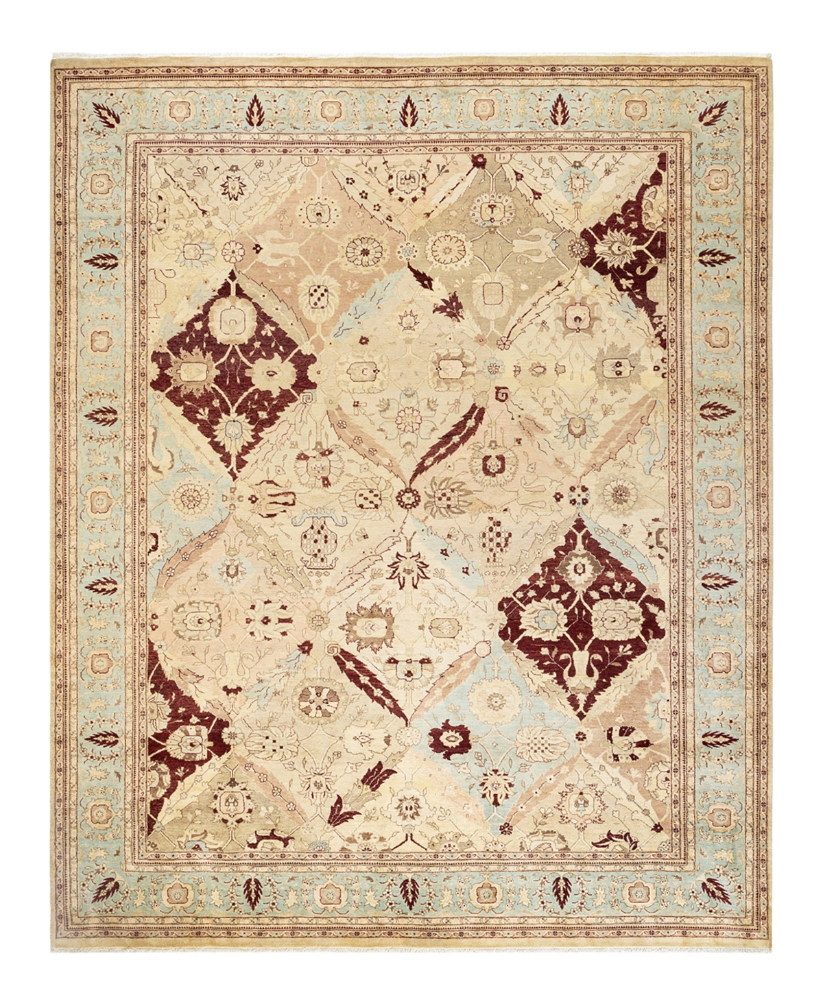 Closeout! Adorn Hand Woven Rugs Mogul M1462 8'4in x 10'6in Area Rug - Ivory