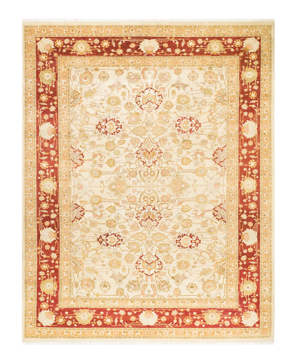 Closeout! Adorn Hand Woven Rugs Mogul M1494 7'10in x 10'2in Area Rug - Ivory