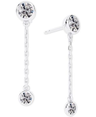 de beers diamond drop earrings