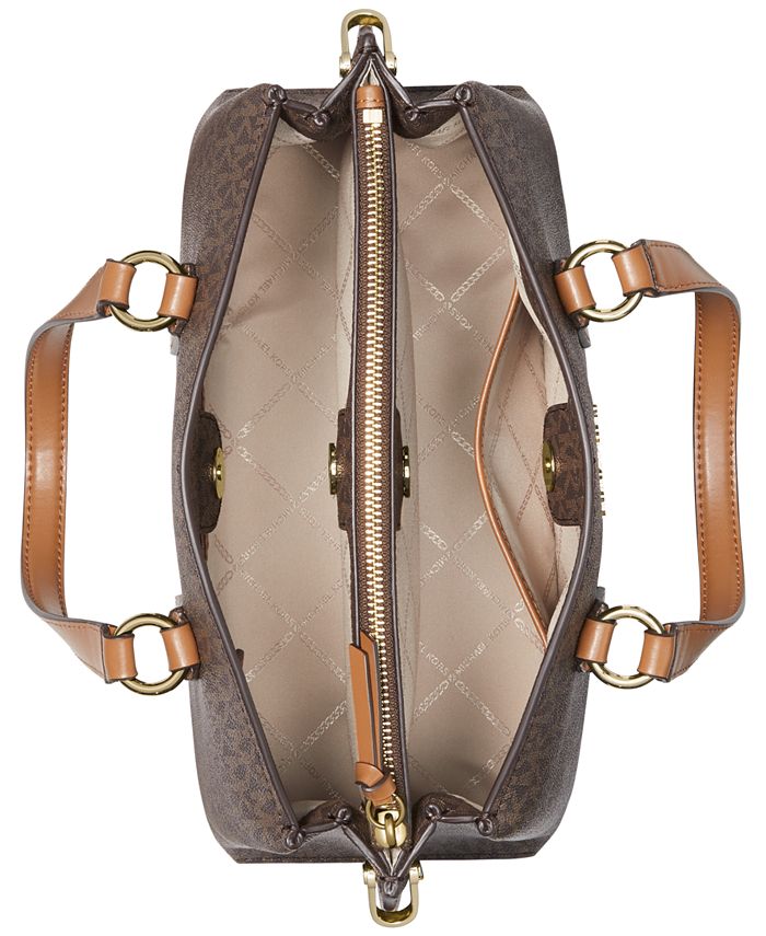 michael kors emma small leather satchel