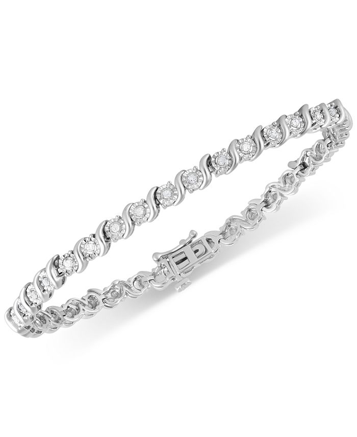 Macy's - Diamond Bracelet (1/2 ct. t.w.) in Sterling Silver