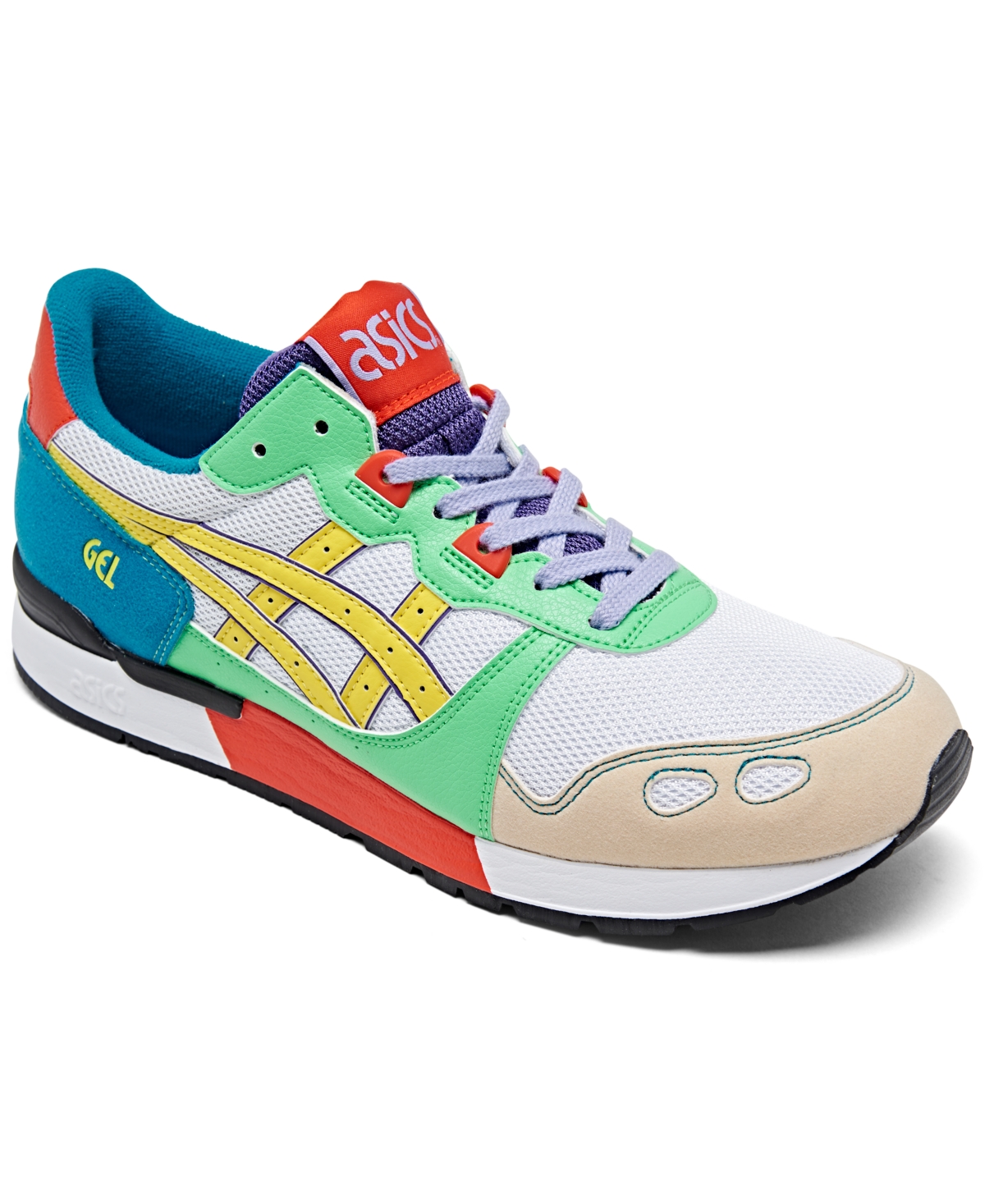 neon asics running shoes