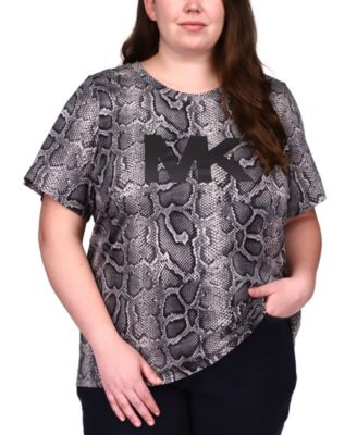 michael kors plus size logo t shirts