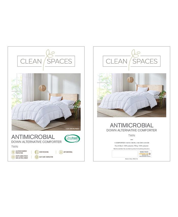 Clean Spaces Allergen Barrier DownAlternative Twin Comforter Macy's