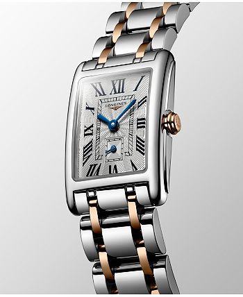 Longines - Women's Swiss DolceVita 18K Gold & Stainless Steel Bracelet Watch 20.5mmx32mm
