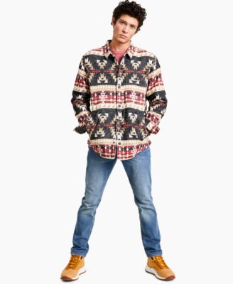 Sun + Stone - Men's Sebastian Southwest Diamond Shirt Jacket