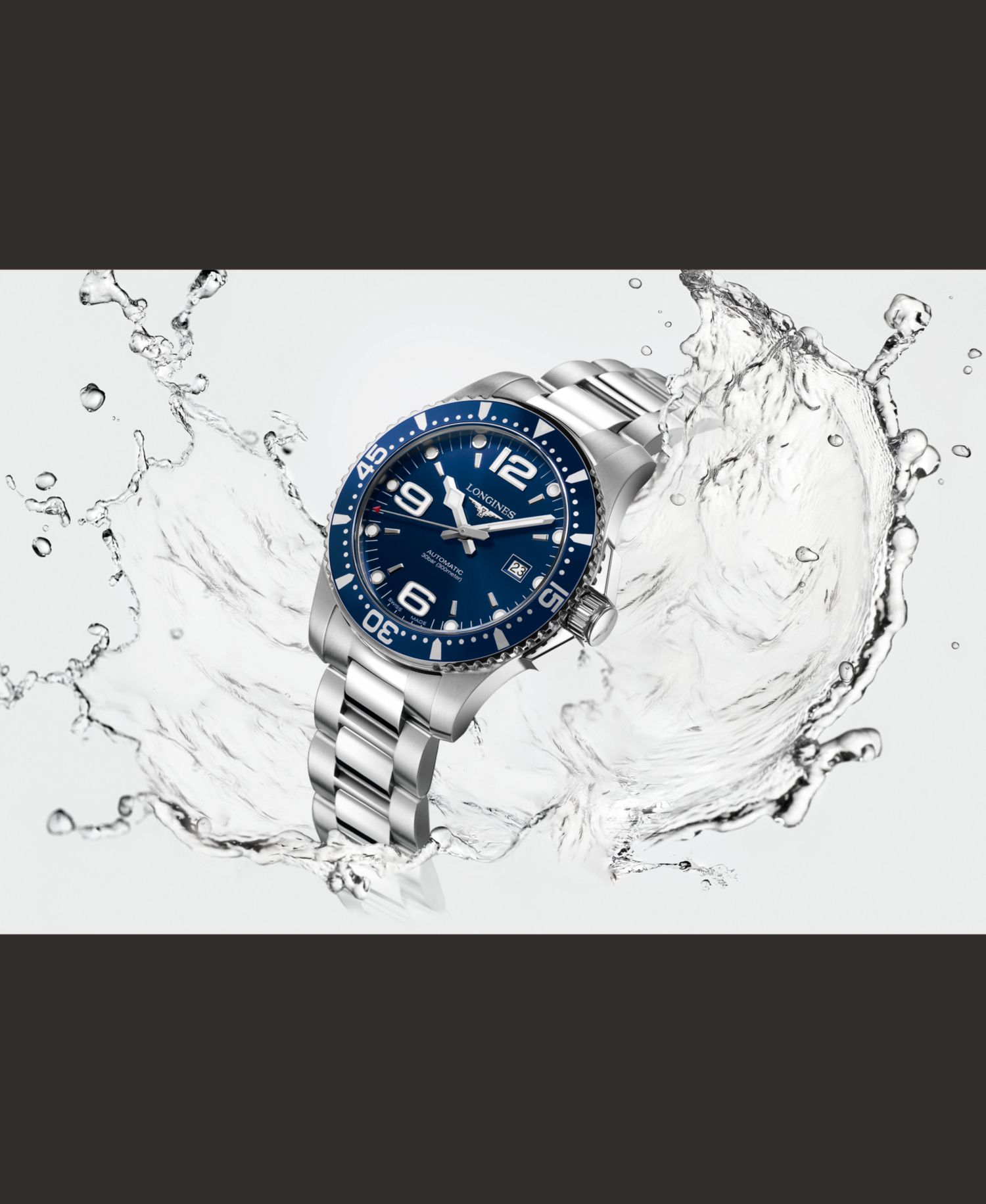 Men's Swiss Automatic HydroConquest Stainless Steel Bracelet Watch 41mm