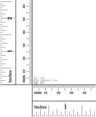 Lab-Created Opal Stud Earrings (3/8 ct. t.w.) in Sterling Silver
