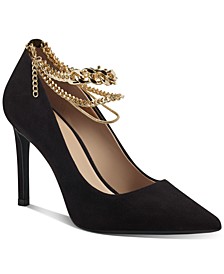 Women's Sadelle Chain-Detail Heels, Created for Macy's
