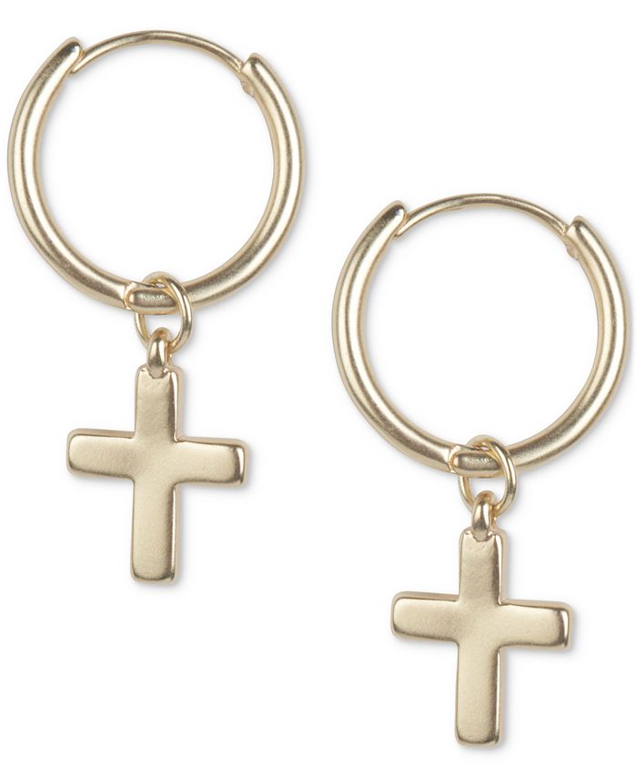 Lucky brand cross top earrings