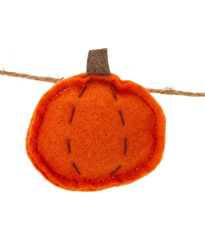 Glitzhome 6' L Fall Fabric Gnomes Garland Macy's