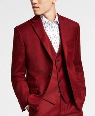 Red suit jacket
