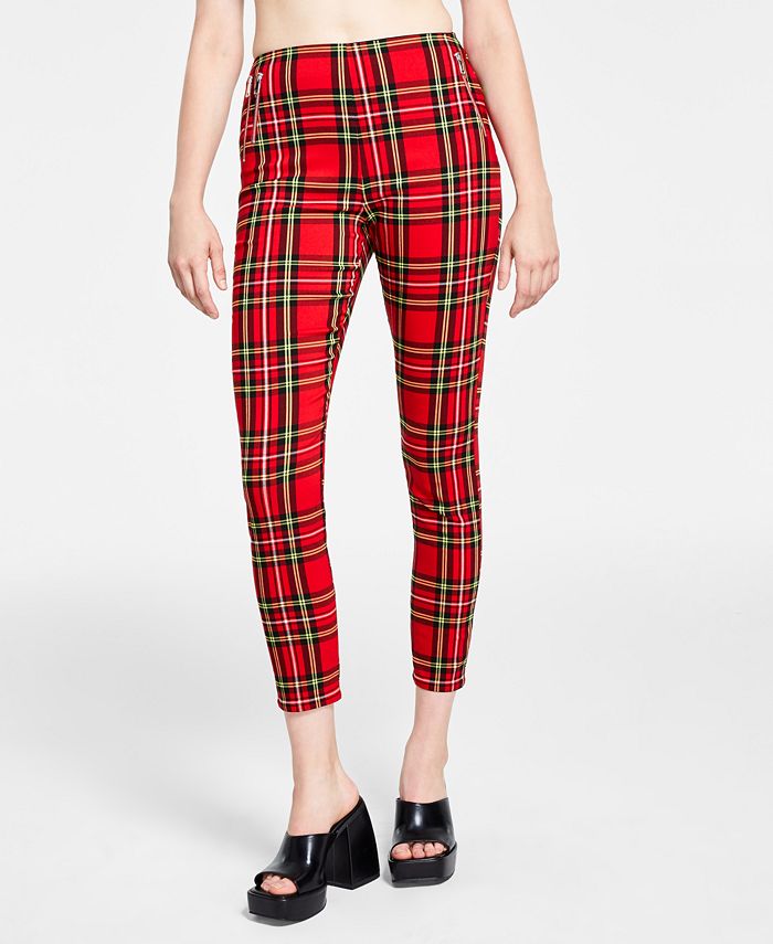 Bar III Plaid Skinny Pants Created for Macy s Macy s