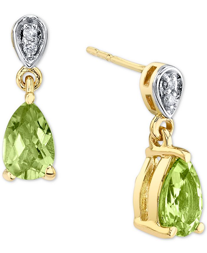 Macys shop peridot earrings