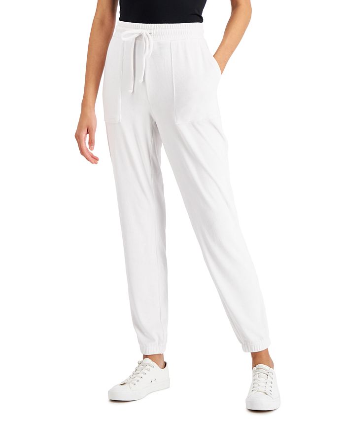 Charter Club Knit Drawstring Jogger Pants, Created for Macy's & Reviews ...