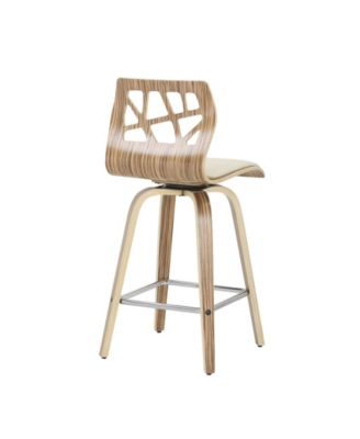 Folia Mid-Century Modern Counter Stool, Set of 2