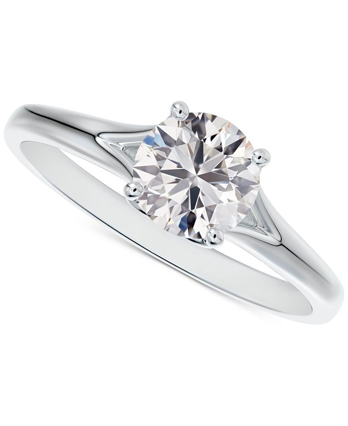 De Beers Forevermark - Diamond Round-Cut Engagement Ring (5/8 ct. t.w.) in 14k White Gold