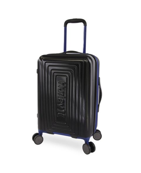 Чемодан Hurley Suki 21" Hardside Spinner Suitcase, цвет: Чёрный / Синий