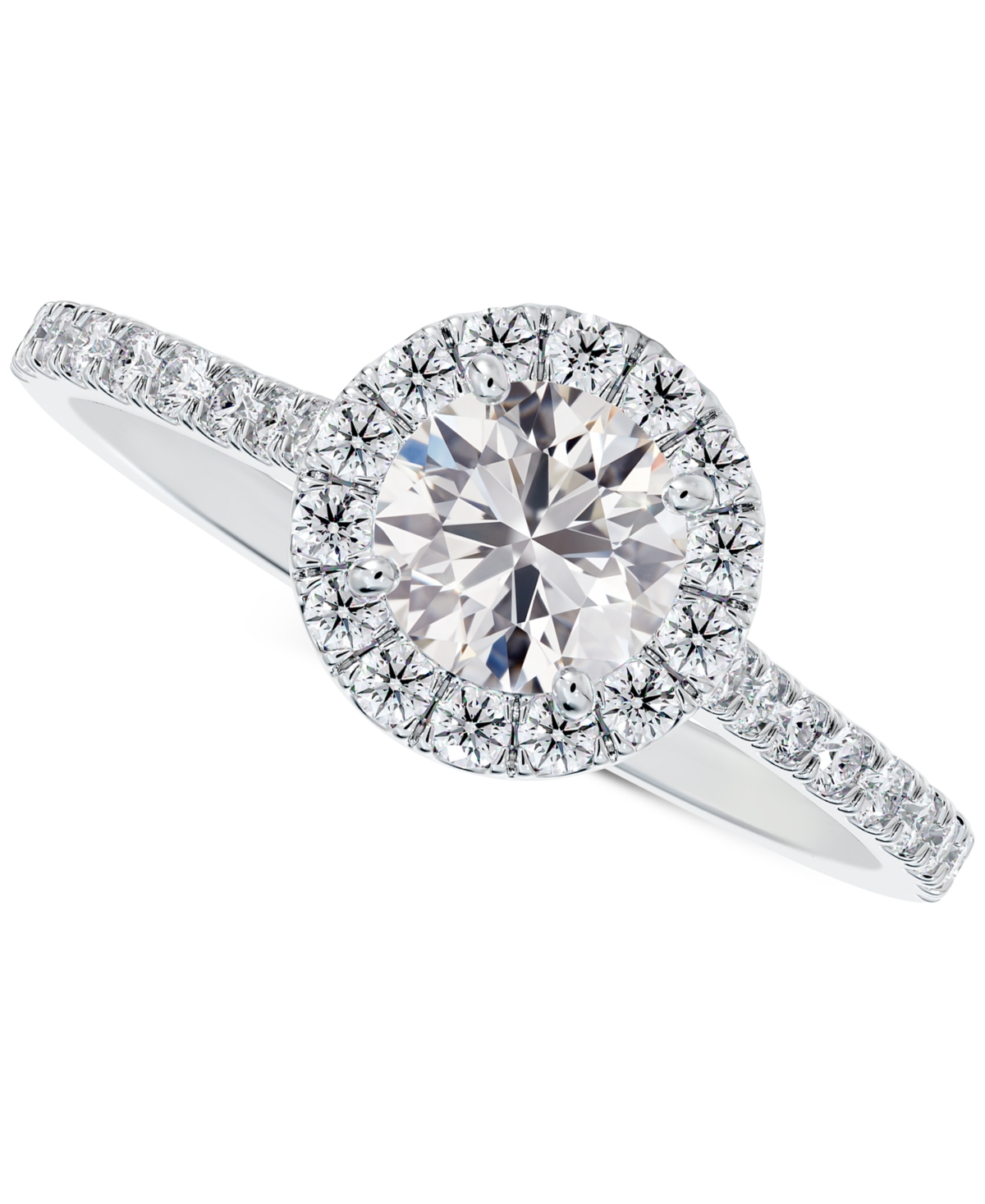 Portfolio by De Beers Forevermark Diamond Halo Engagement Ring (1 ct. t.w.) in 14K White Gold - White Gold