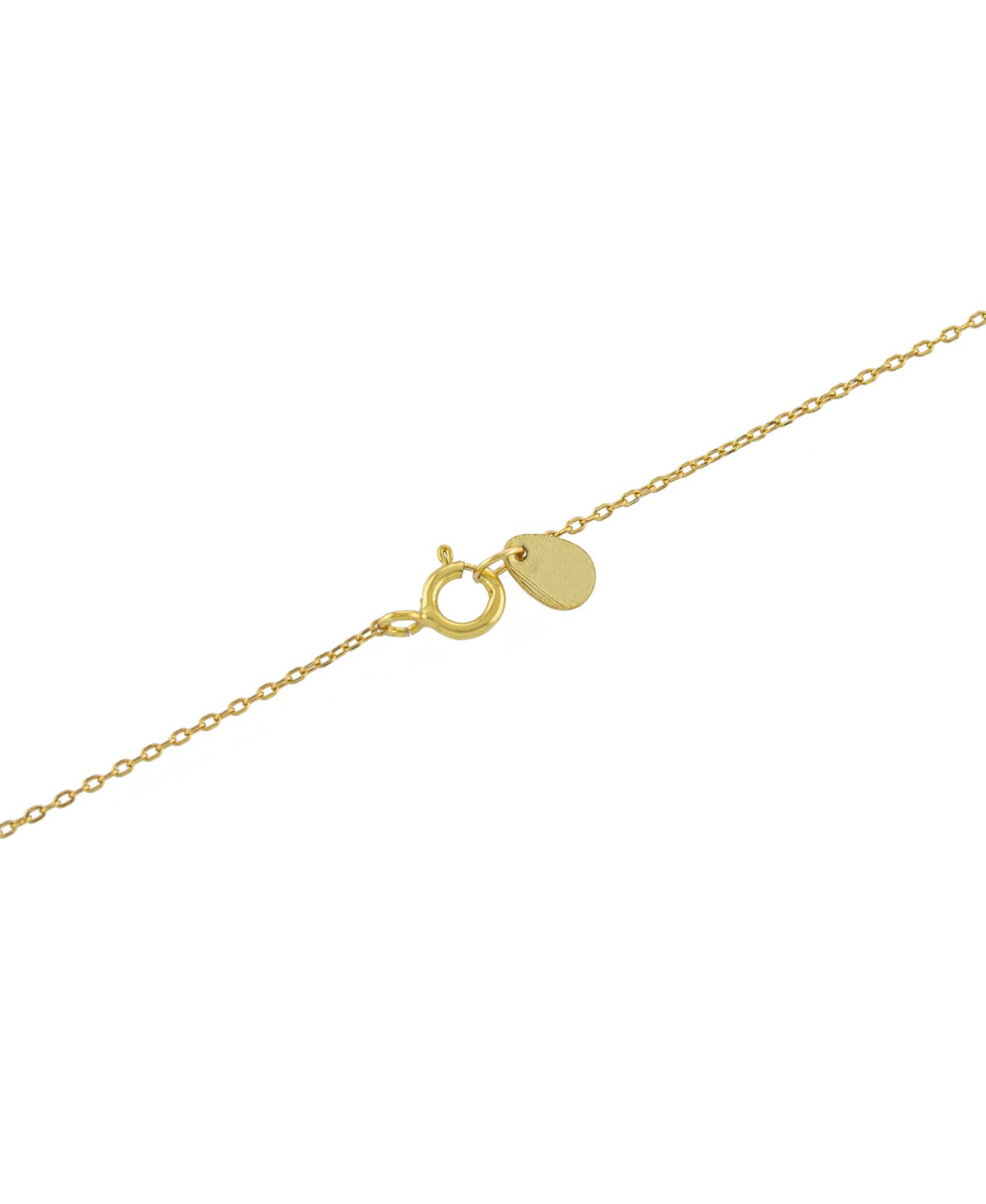 Sterling Silver Cubic Zirconia Station Necklace, 16" + 2" extender