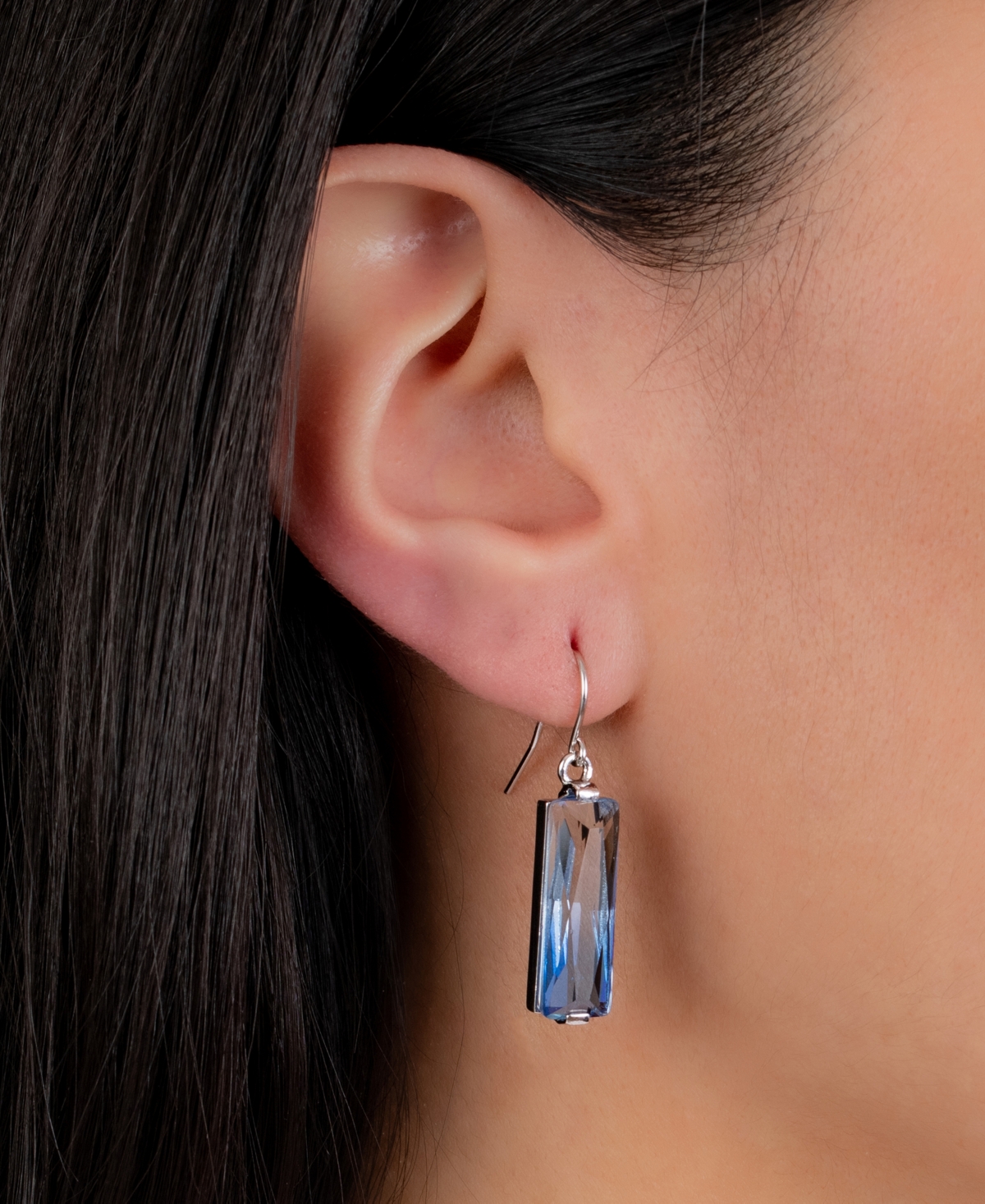 Giani Bernini Fine Ombre Crystal Drop Earrings in Sterling Silver, Created for Macy's