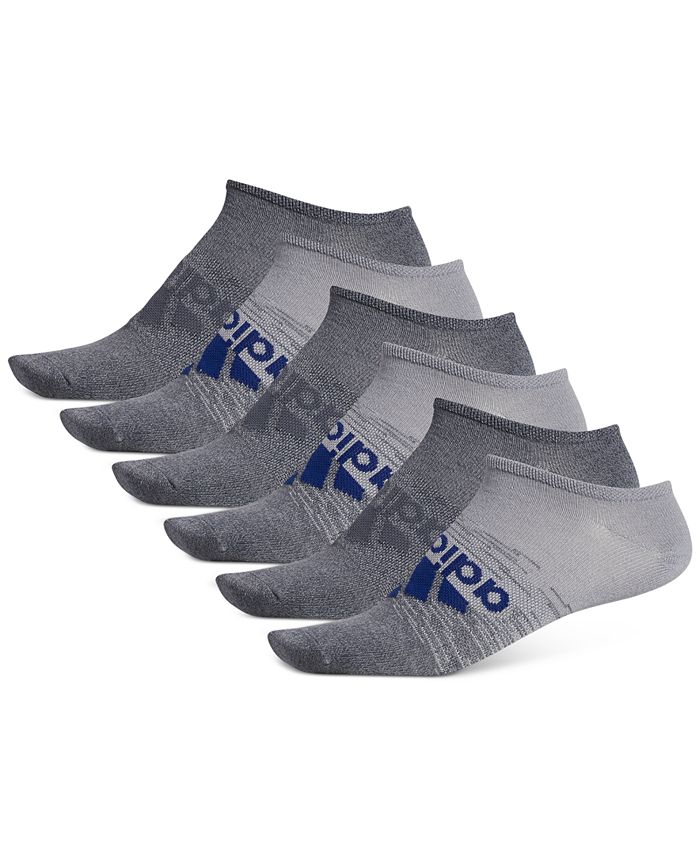 adidas Men's 6Pack Superlite Badge Of Sport NoShow Socks & Re