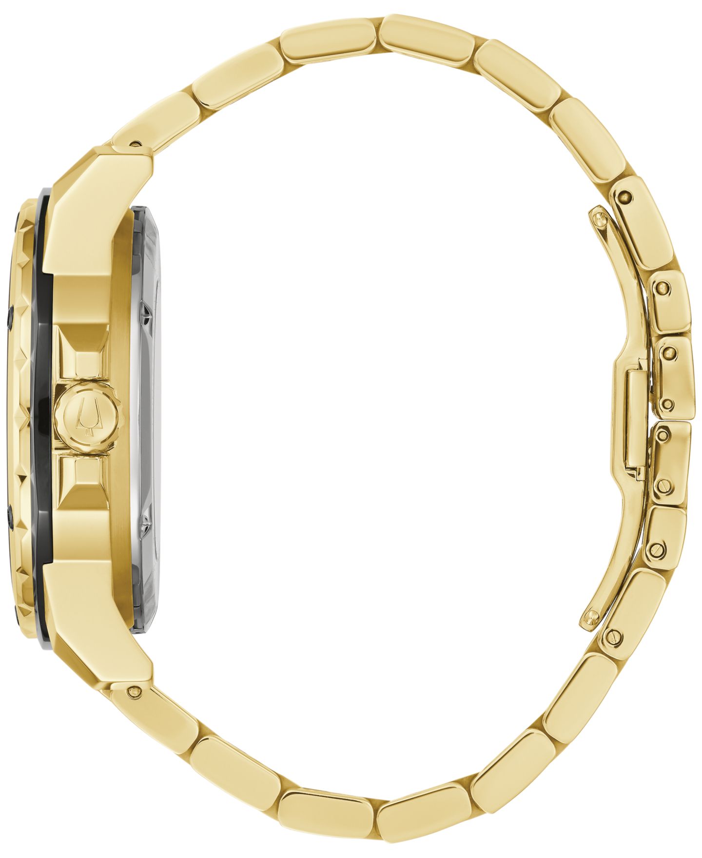 Мужские часы Bulova Automatic Marine Star Gold-Tone Stainless Steel Bracelet Watch 45mm — фото 2