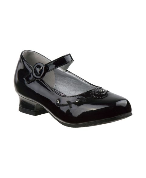Туфли Josmo Little Kid 1-13Y Mary Jane Low-Heel Flower Girl Dress Shoes для девочек, цвет: Чёрный лаковый