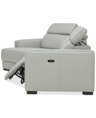 CLOSEOUT! Jenneth 3-Pc. Leather Sofa with 2 Power Motion Recliners and Cuddler