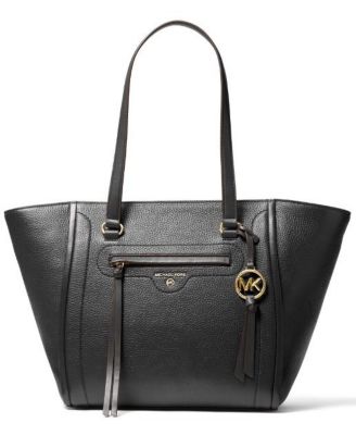 michael kors carine medium pebbled leather satchel