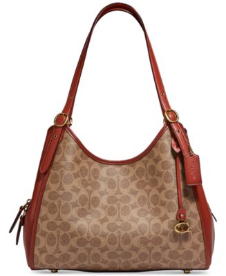 COACH Hadley Hobo 21 Deep Red/Gold One Size: Buy Online at Best Price in  UAE 