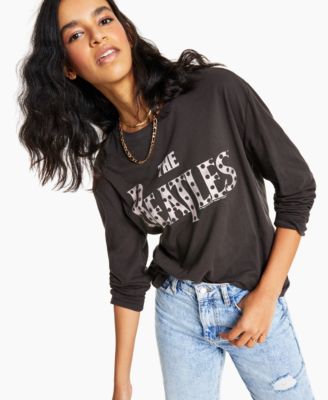 Junk Food - Beatles Long-Sleeve Cotton T-Shirt