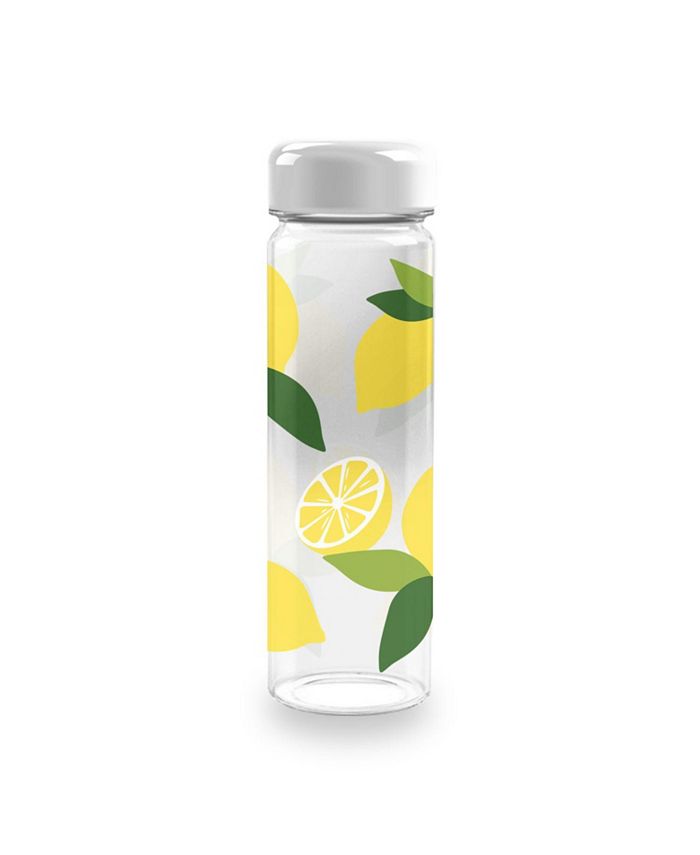 TarHong Lemon Fresh Quench Water Bottle White Lid, 20 Oz.,Premium