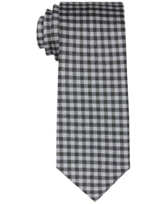 Calvin Klein - Men's Slim Gingham Check Tie