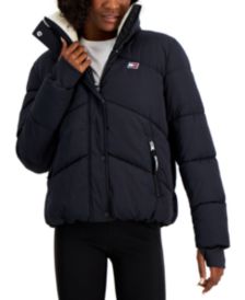 Sherpa-Collar Puffer Jacket